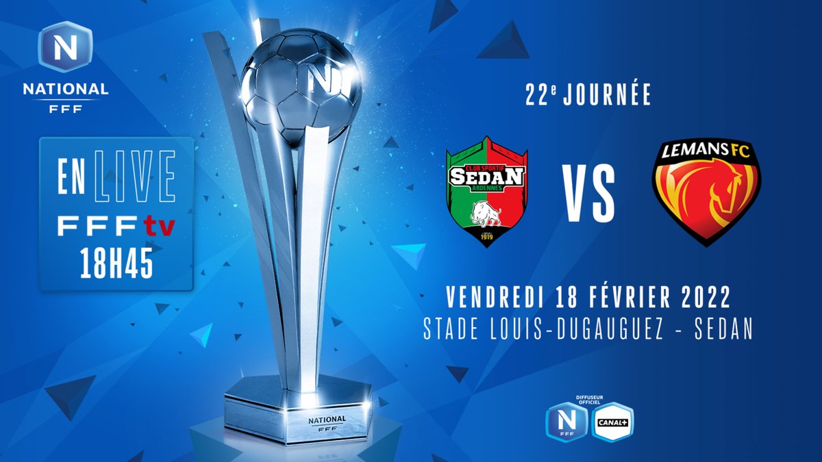 LEMANSFC's tweet image. 📺 #CSSALMFC Le match en direct vidéo 👉 bit.ly/36dyTgC

#AllezLEMANSFC 🔴🟡