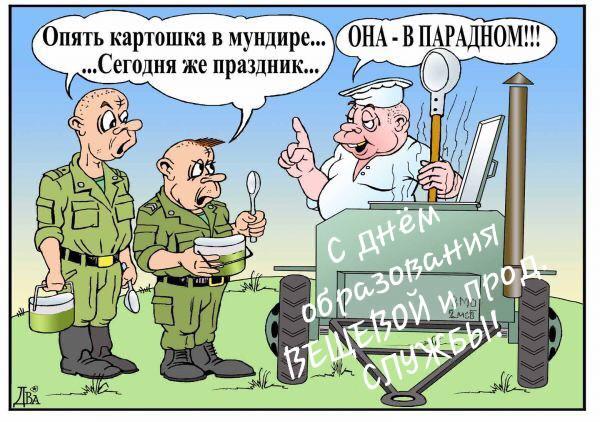 Всех причастных, С ДНЕМ ОБРАЗОВАНИЯ ВЕЩЕВОЙ И ПРОДОВОЛЬСТВЕННОЙ СЛУЖБ ВС РФ. Ура!!!
