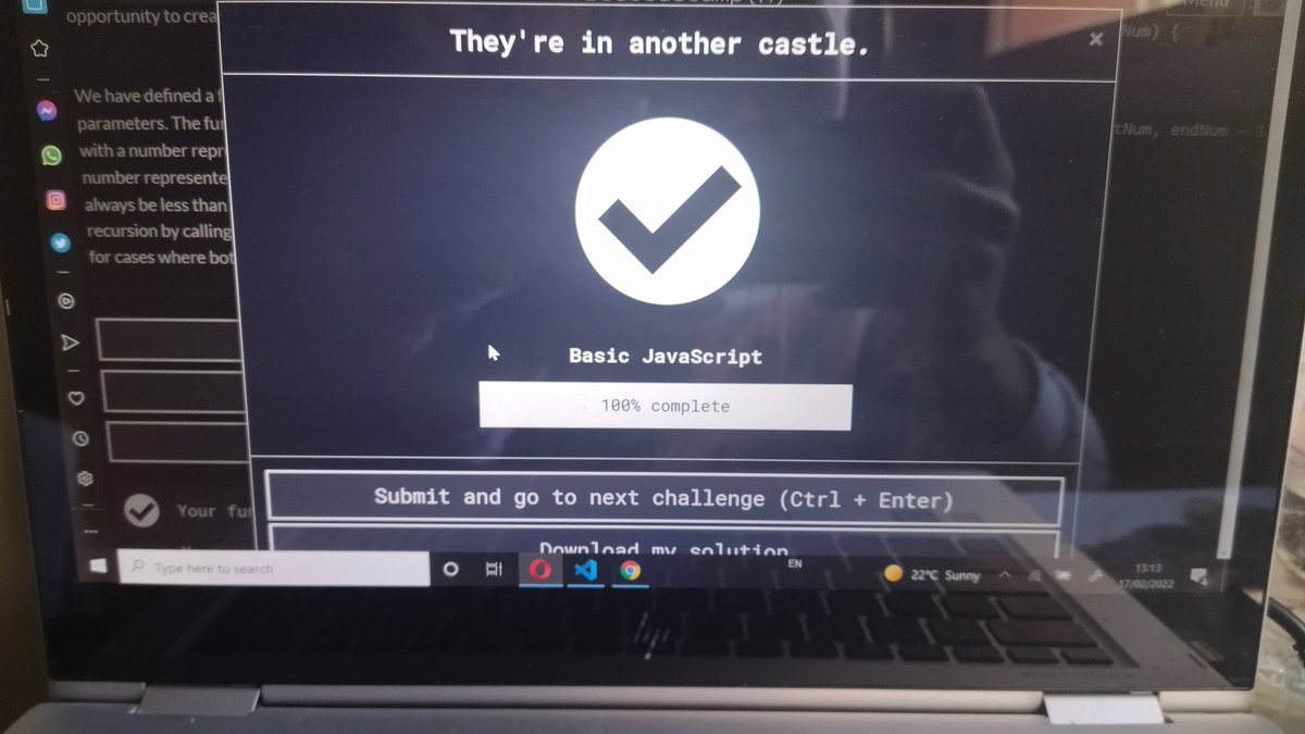 MoulouaE's tweet image. I am done with JavaScript fundamentals, I need to choose a frontend framework or go to the node.js and learn some backend skills. I don't know how's better to master it.
I am on day 16 of the #100daycode challenge, which is fast to land a job