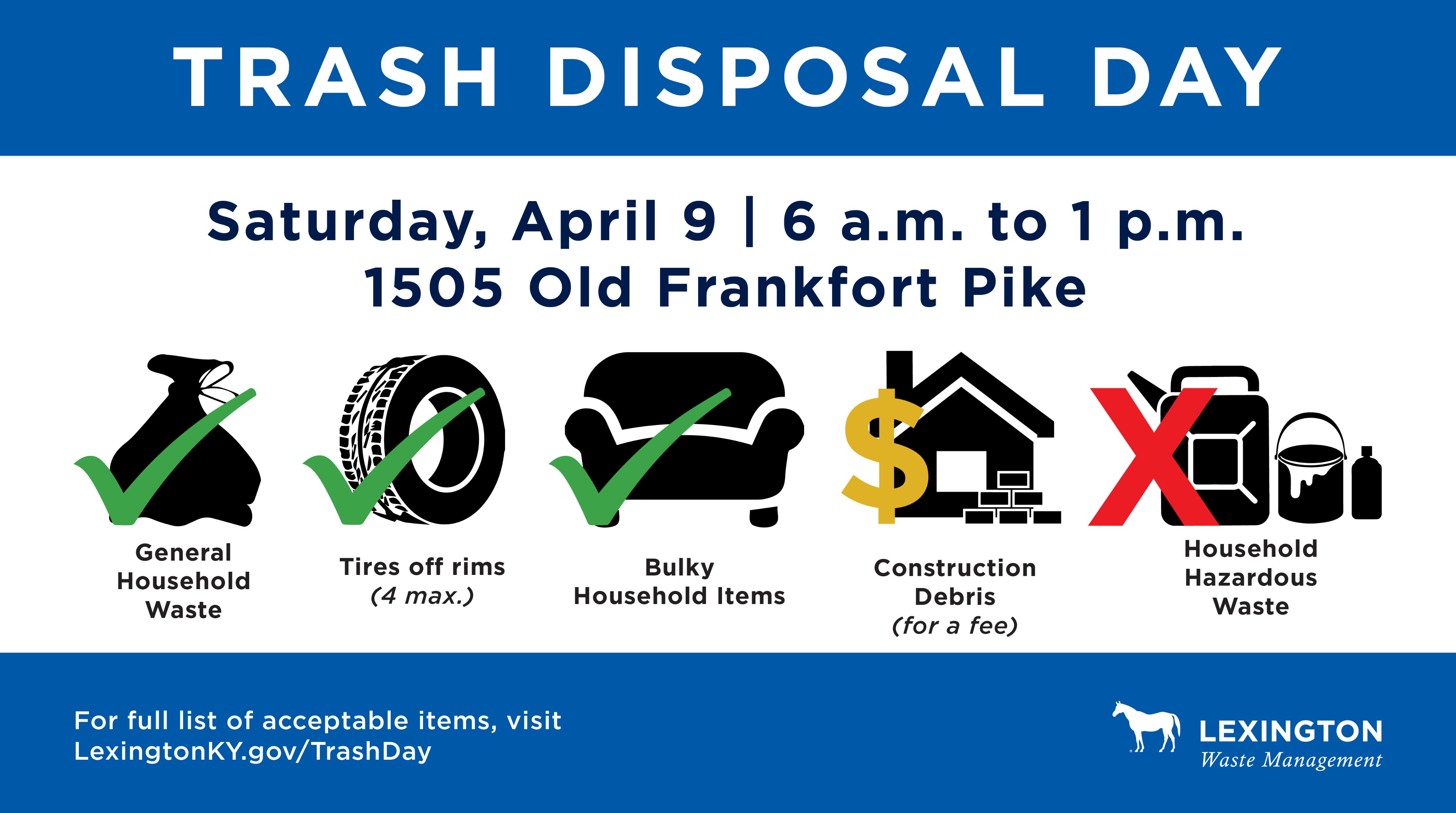 Fayette Waste Holiday Schedule 2022 Live Green Lexington On Twitter: "📆 It's A Date! The Next Free Trash  Disposal Day Will Be Held On Saturday, April 9. Fayette County Residents  Only. All Vehicle Types Are Welcome, With