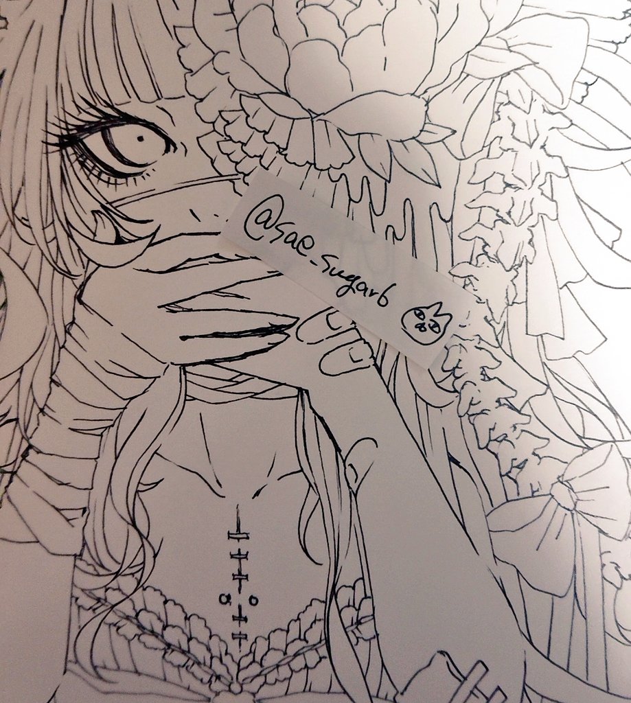 ついつい楽しいとこばっか先に描いてしまう(^q^) 