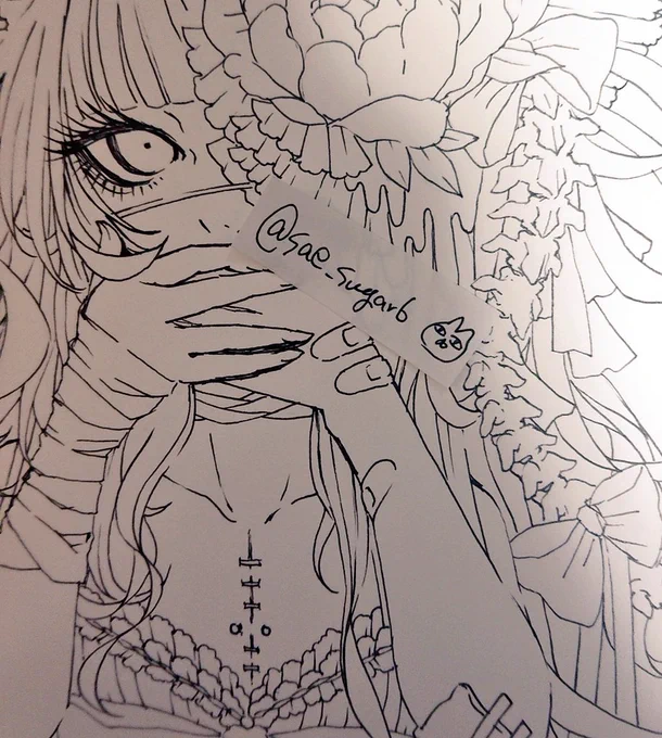 ついつい楽しいとこばっか先に描いてしまう(^q^) 