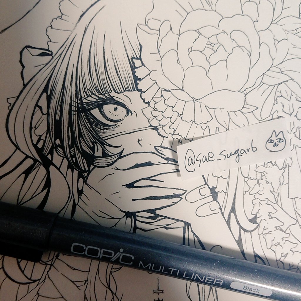 ついつい楽しいとこばっか先に描いてしまう(^q^) 