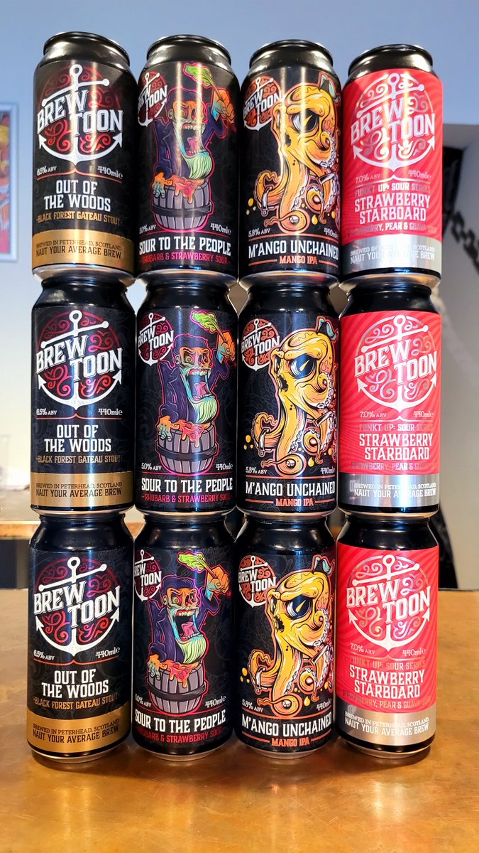 BrewToon's tweet image. 🚨It's competition time🚨

Our new 440ml cans are flying out thick and fast.
And to celebrate. We're gonna do a wee giveaway

Like, follow, retweet to win

3 M'ango Unchained
3 Sour to the People
3 Out of the Woods
3 Strawberry Starboard

Comp ends @ 5pm Fri 25th Feb

Good luck.
