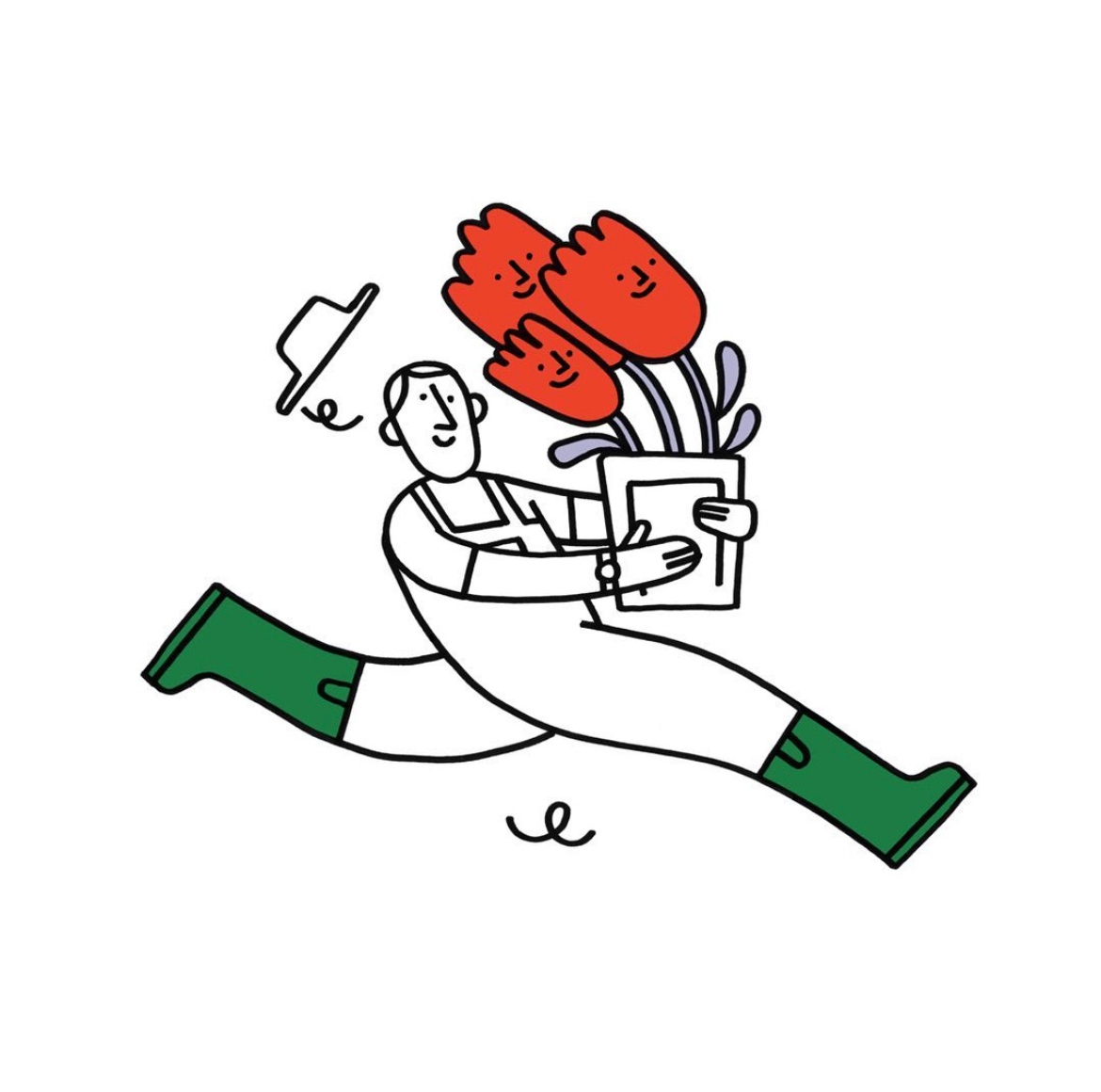 🌹 It's a bit late for Valentine's but this is cute x 🌹
Illustrated by <a href="/yara_ruby/">yara duarte</a> x <a href="/gusmansondesign/">gusmanson</a> on Instagram

For more inspiring graphic design and visual culture visit
⟶ instagram.com/grafik.media
⁠
#bringgrafikmagback  #digitaldesign #digitalart #graphics #illustration