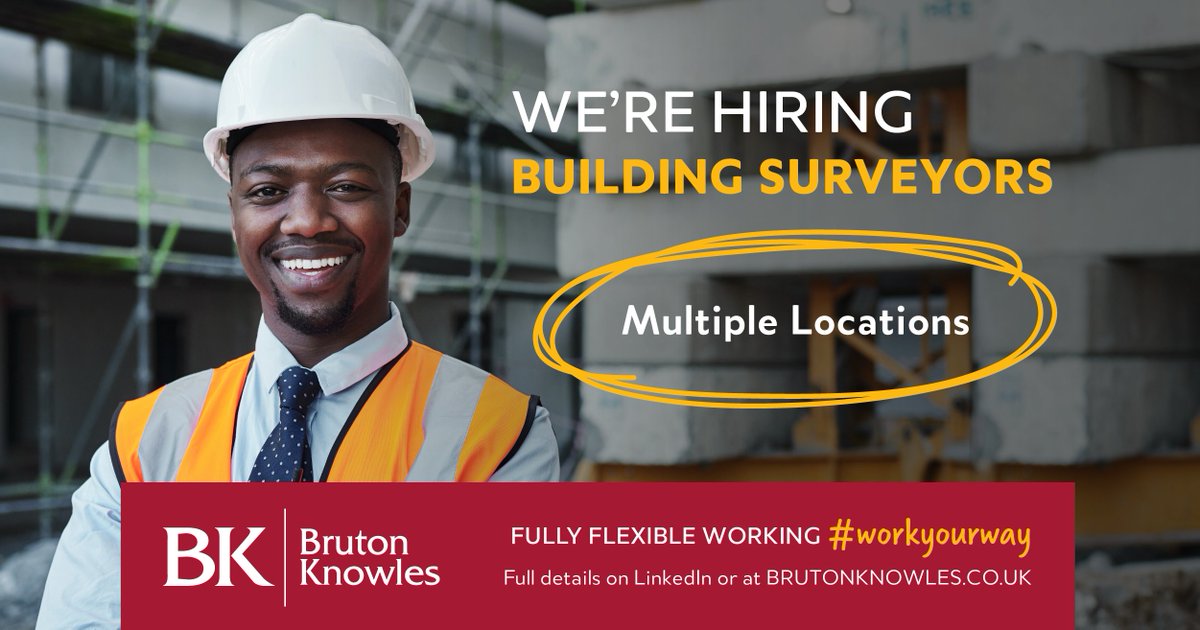 BrutonKnowles's tweet photo. Apply for your ideal job at Bruton Knowles. 🙌
You’ll have complete work flexibility to #workyourway from wherever you want – an office, your home or on-site.
Read more details on our website here: https://t.co/H7AuOfNct9
#jobs #hiring #recruiting #wererecruiting #team https://t.co/hUVCRfRNy4