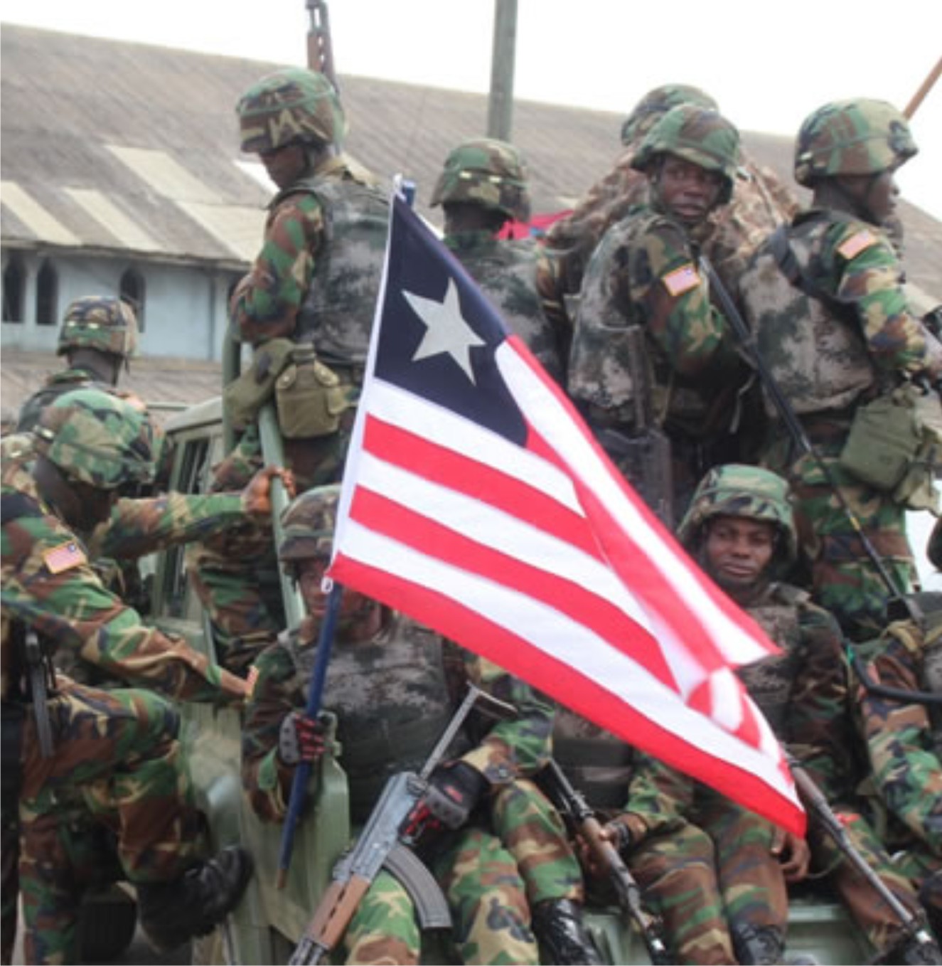 Hammer Of War On Twitter: Picture Of Liberian 🇱🇷 Soldiers With Chinese  Made Type 07 Woodland Digital Camouflage.the Liberian Military (Afl) Since  The Early 2000'S Received Millions Worth Military Equipments From China