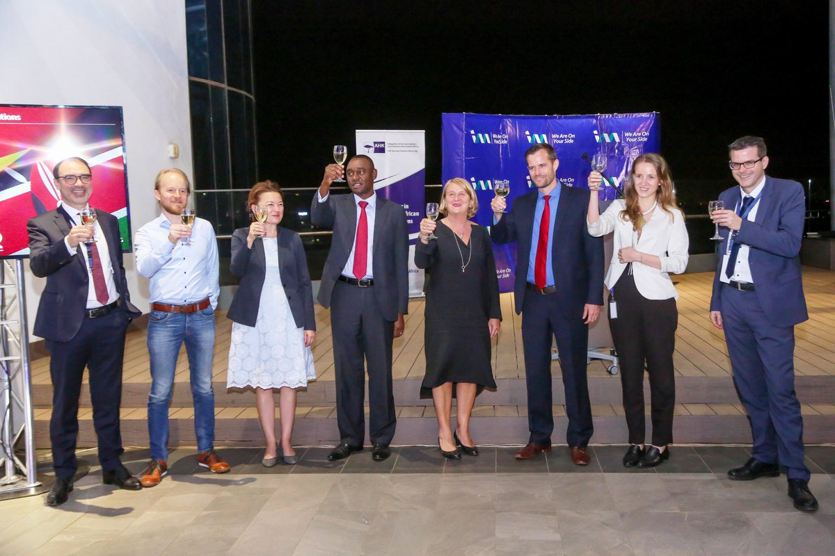 GermanyinKenya's tweet photo. German Financial Cooperation in π°πͺ keeps going strong.
Yesterday, the German Desk at I&M Bank marked a huge milestone: 5 years of operations in π°πͺ. π©πͺEmbassy ChargΓ© d'affaires a.i. Thomas Wimmer joined other stakeholders in marking this feat!
#GermanDesk #FinancialCoop https://t.co/G47LcpLfEo