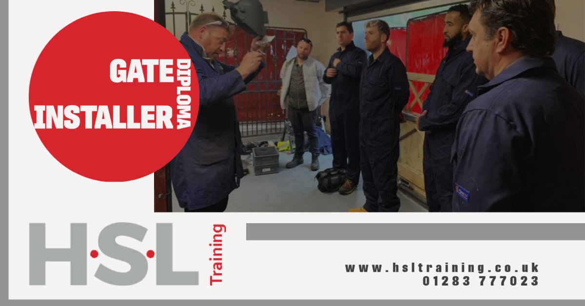HslTraining's tweet photo. Gate Installer Diploma-Day 2 covers:
✅Health &amp; safety in welding
✅Welding equipment and controls
✅MMA (arc welding)
✏️Practical training &amp; assessment leading to EAL accreditation
https://t.co/XkUB3nDHTJ 01283 777023
#gateinstallerdiploma #mmawelding #gatesafety #electricgates https://t.co/Wbo5bT40DQ