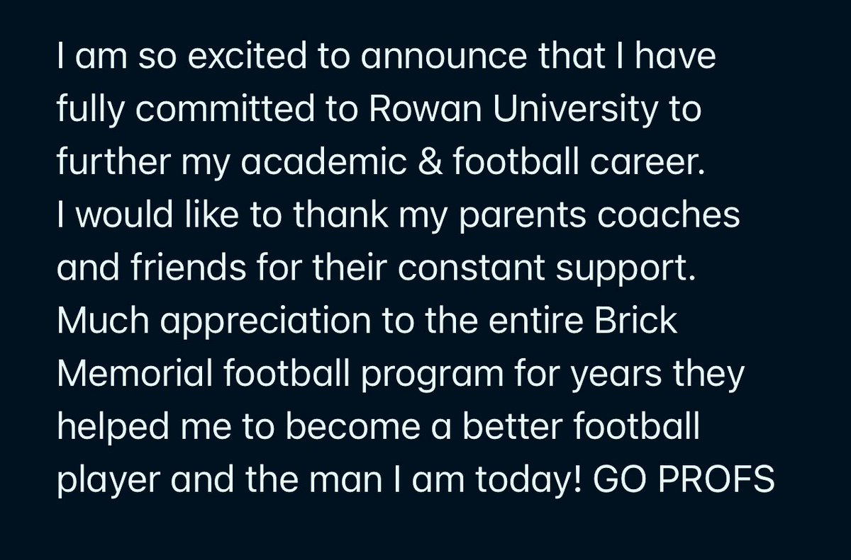 Its official, Blessed !! <a href="/coachwcurrie/">Walt Currie</a> <a href="/BrickMemorialHS/">Mustangs</a> <a href="/Rowan_Football/">Rowan Football</a>