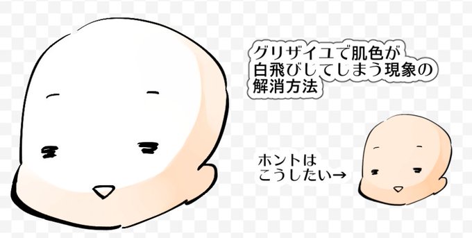 グリザイユで色が白飛びしてしまう時の対処方法ざっくりまとめてみたわ
オーバーレイのベース色をどんなに濃くしても、下のレイヤの色が白いと白くなっちゃう…ということを覚えておくと便利です
この色調整用ベタ塗りレイヤの濃度を変えてみると、白飛びするパーツをお望みの色にしやすいですよ 