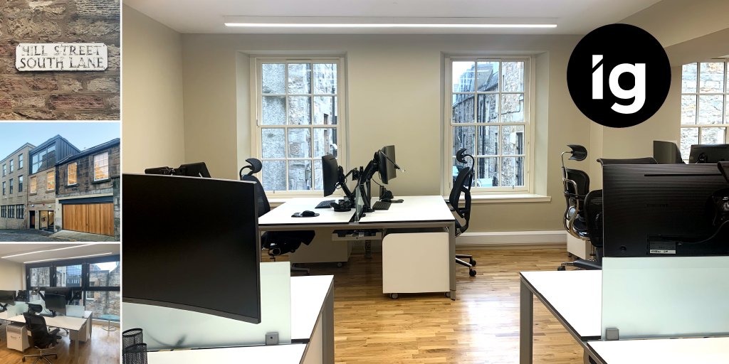 InfographicsUK's tweet photo. The #IG team enjoyed some end of sprint pizza at our brand new central Edinburgh Tech Hub, which we've just opened in Hill Street South Lane, right in the heart of the city, to support a flexible hot desk set-up and continued hybrid working 🍕🍕🍕 https://t.co/MWuU50OHaK