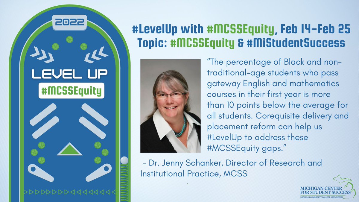 MCCACSS's tweet photo. Current #DevEd practices reinforce inequitable outcomes among marginalized students. The Center is focused on evidence-based strategies to help colleges redesign developmental education and #LevelUp on their pursuit of #MCSSEquity. https://t.co/jw9qq4Kqhs https://t.co/m7gjvZ6JcH