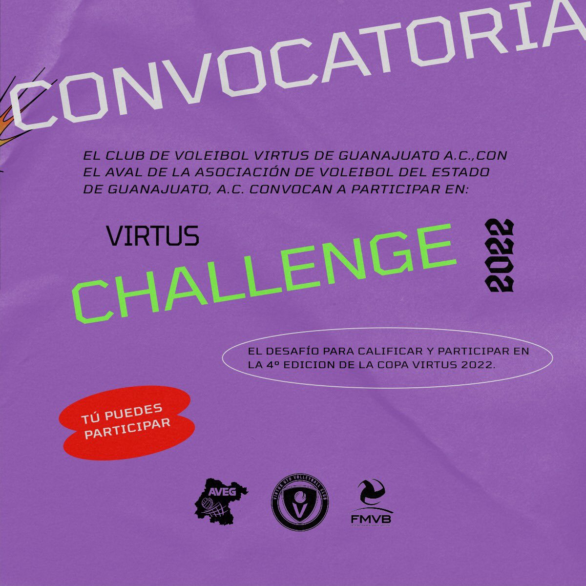 VirtusGtoLMV's tweet photo. 🚨 ATENCIÓN 🚨
La convocatoria para increíble a los equipos en la #VirtusChallenge 🏐 se extiende un día más, hoy viernes estaremos recibiendo más equipos durante todo el día!
El costo de inscripción es de $1,500 por equipo.
Dudas? manda un email a virtuscomunicacion@gmail.com https://t.co/dYUYvZUq5s