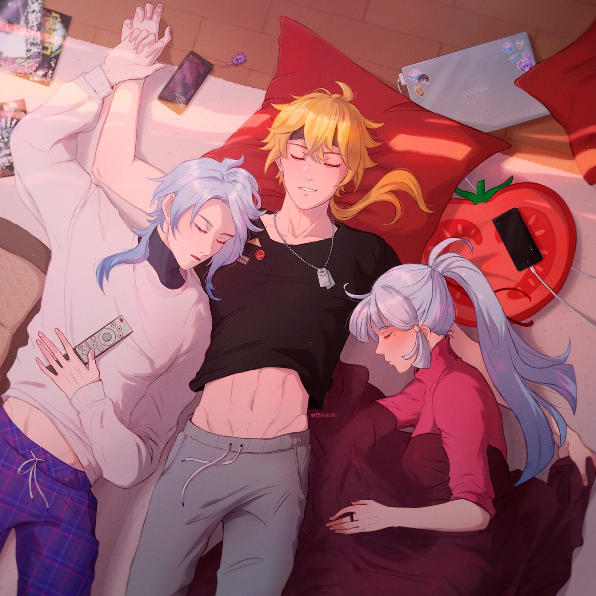 evarlove_'s tweet photo. Saturday morning
100% soft content❤️

#Ayato #Toma #Ayaka #GenshinImpact https://t.co/q3ZfSlynyI