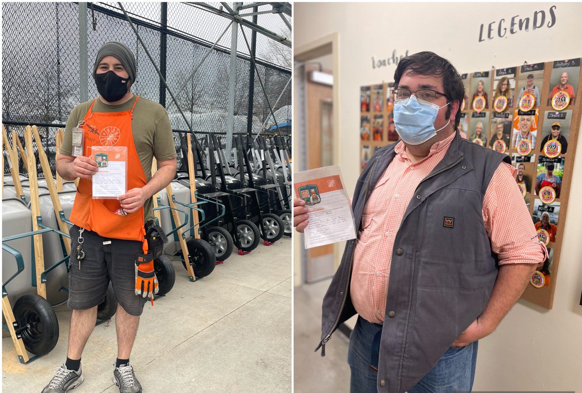 I wanted to thank Greg and Danny for keeping a lost child safe last week. #HomeDepotHeroes