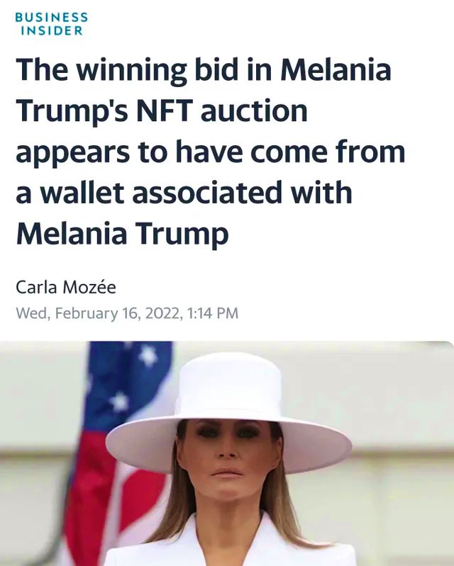 BrooklynFlowe15's tweet photo. @MELANIATRUMP @realLizUSA Pretty sad when you have to buy your own stuff back because nobody wants anything you’ve worn! #griftfail https://t.co/5h6GjLoLEU
