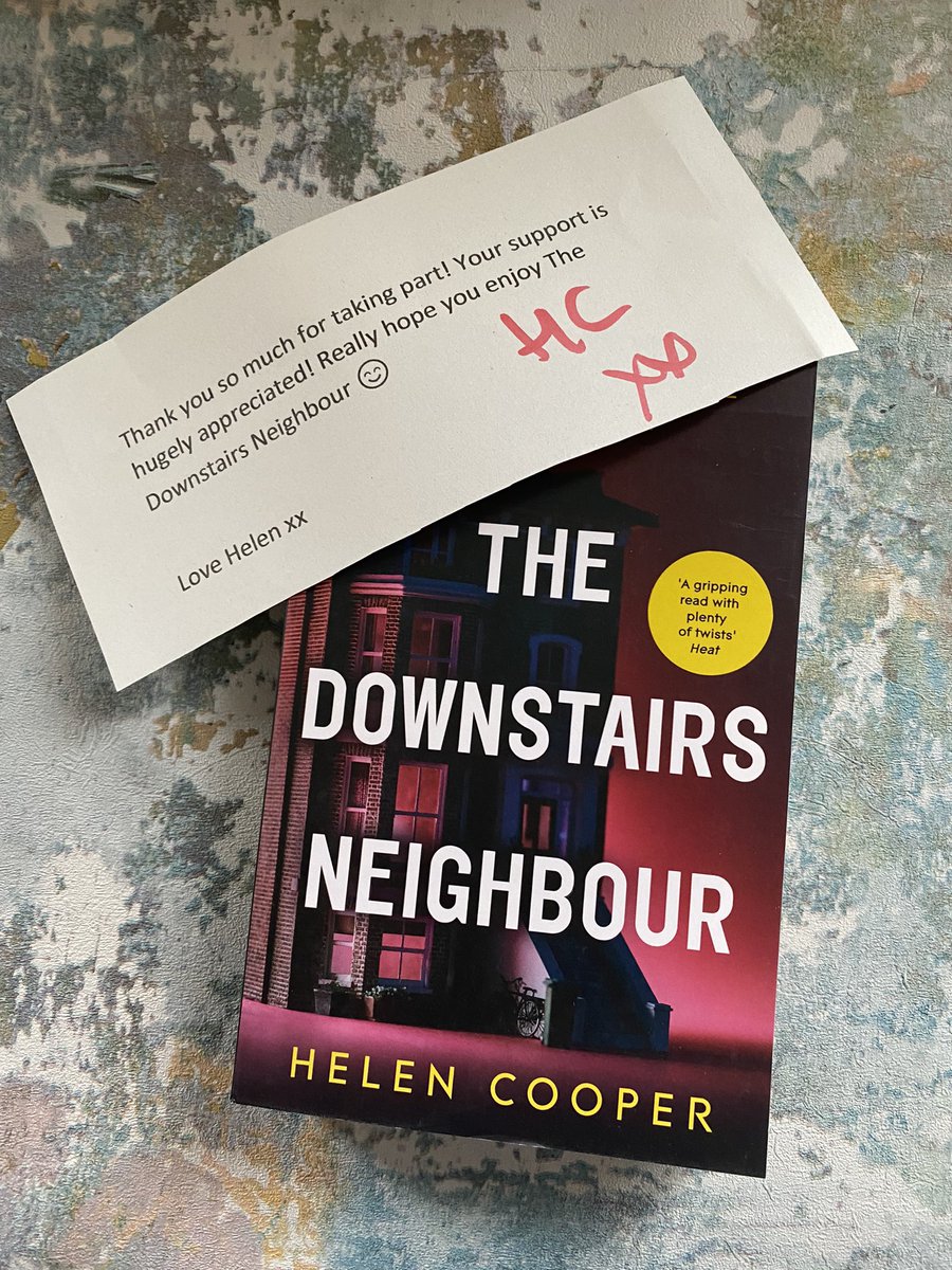 Got my #booktour by @instabooktours #thedownstairsneighbour by @HelenCooper85 - look out for my review on March 3rd