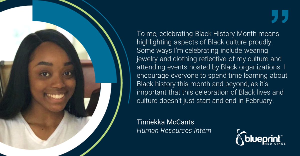 BlueprintMeds's tweet photo. #BlackHistoryMonth is an important time to honor the achievements and culture of the Black community. #BlueCrew member Timiekka describes some ways she’s celebrating this month and the importance of learning about Black history: https://t.co/RUse6Njx7a