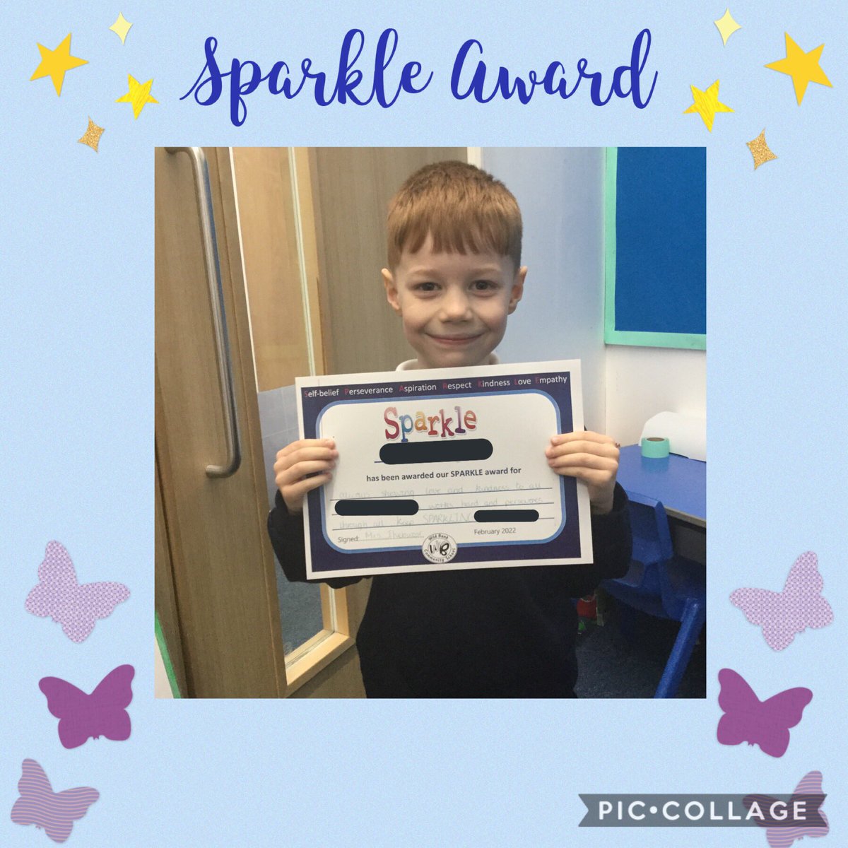 MrsIWB's tweet photo. Our SPARKLE award goes to a very special superstar! Keep up the fantastic work ✨ @Wild_Bank @TrustVictorious https://t.co/2Mofloo6iQ