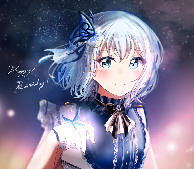 #倉田ましろ生誕祭2022
 #倉田ましろ誕生祭2022  #バンドリ

ましろちゃんお誕生日おめでとう🦋✨ 