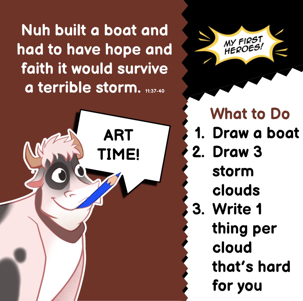 A creative way to reflect on difficulties and strategies for #resilience. Inspired by the story of Nuh (Noah) as retold in our book-set “My First Heroes.” visit - myfirstheroes.org to pre-order.

#parenting #littlelearners #everydayheroes #quran