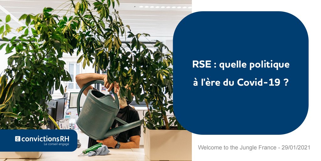 🌱 Selon le dernier baromètre des #DRH, 31% des décideurs #RH développent une politique #RSE (contre 20 % en 2019).

❓ Post #covid19, quels sont les nouveaux leviers sociétal et environnemental ?

Découvrez les enjeux des entreprises avec <a href="/wttj_fr/">Welcome to the Jungle France</a> 👉 bit.ly/3526edO