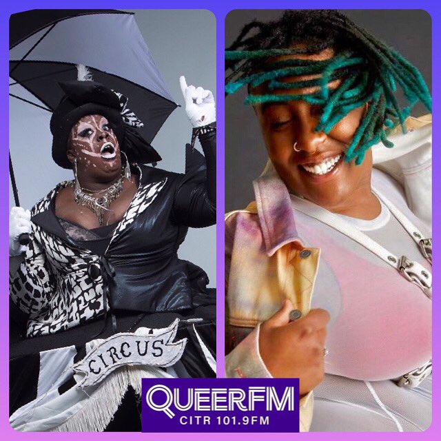 QueerFMVan's tweet photo. Itβs #repeatfrigay on @QueerFMVan 101.9FM π revisiting our amazing audio with @canadasdragrace @sofiercemedia artist @OceaneAquablack and multi-faceted event producer/podcaster/artist @marisadaddy βοΈ Tune in 2day 8am PST/11am EST HERE: https://t.co/LE9ldD6KOx https://t.co/67dfEEAQaN