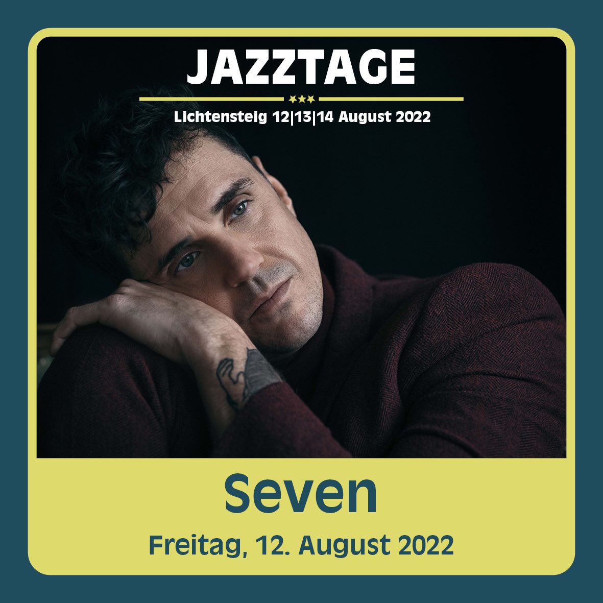 Jazztage's tweet photo. Hier unser erster kommunizierte Act für die Jazztage 2022 @7music #7music #jazztage22 #lichtensteig #toggenburg #festival #esgehtwiederlos #aseschöö https://t.co/VDunZbLH9z