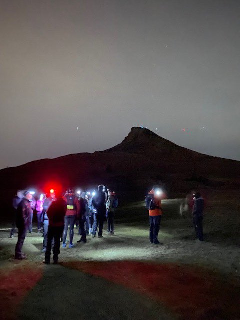 How lucky were we with the weather last night <a href="/Jo_Fryett/">Joanne Fryett</a>? Clear skies &amp; a full moon to walk 7.5 miles in the dark for the <a href="/TheRDHP/">Headlight Project</a> SABIC colleagues raised £3,000 by climbing up &amp; down Roseberry Topping for this amazing charity. Well done to all who took part 👏👏👏