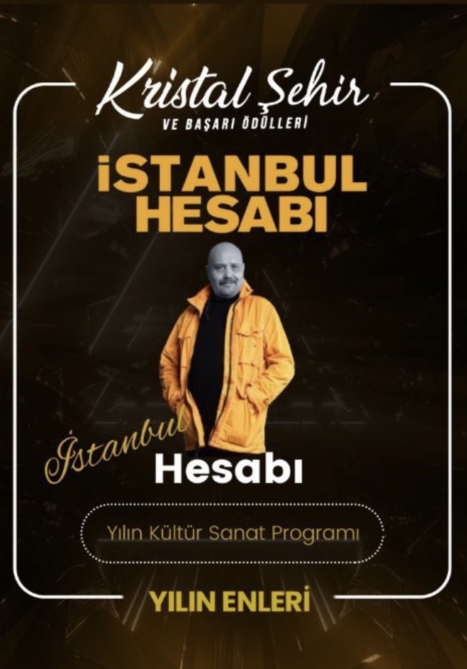 İstanbul Hesabı'na bir ödül daha 🍀🧿