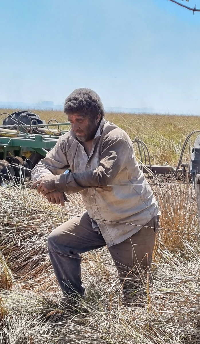 Que esta imagen recorra el mundo. Él estuvo 2 días sin bajarse de su tractor para salvar a su familia y a sus animales del fuego en Corrientes, mientras Alberto juega al fútbol, Cabandié pelea por Twitter y el Estado sigue ausente. Señores, ni olvido ni perdón. 👇👊🔥💣