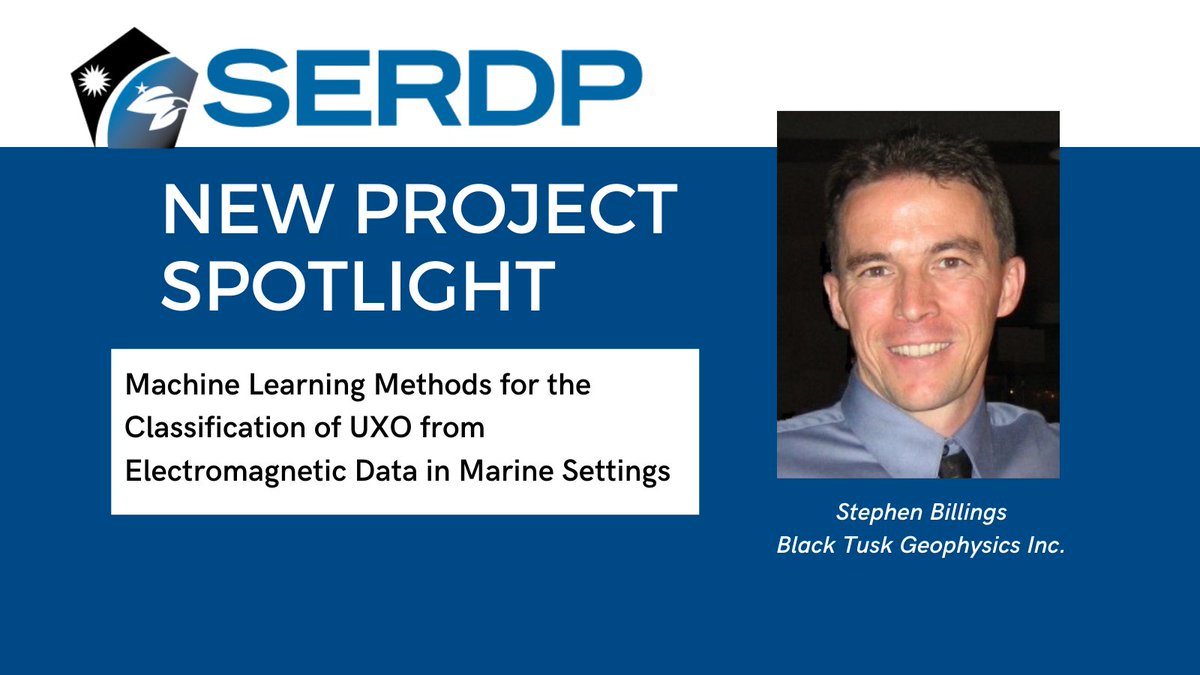 Under this new SERDP project, Dr. Stephen Billings at Black Tusk Geophysics and his team aim to develop a combination of #MachineLearning and geophysical inversion technologies for the classification of #UXO from marine electromagnetic induction data. go.usa.gov/xtRky