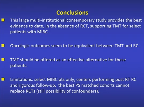 DrChoueiri's tweet photo. Alexandre Zlotta @UofT @UofTNews presenting the results of a multi-institutional matched comparison of of RC vs. TMT in patients with MIBC with promising results!
@ASCO #GU22

@OncoAlert @harvardmed @MGHCancerCenter @TischCancer @thePMCF @USC 
@BladderCancerUS @WorldBladderCan https://t.co/Vpsmp6MXZh