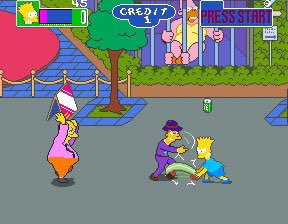 SirArturo3's tweet photo. Otro de esos #Arcade que nos volvió literalmente locos a muchos!!! #Konami de sacó de la manga otro fantástico #Beatemup de #LosSimpsons, en una frenética secuencia de pantallas para salvar a la pequeña Maggie! Mosquis como mola este juegarral!!! 😜
#Retrogames #PixelArt https://t.co/LHjCeM9FYP