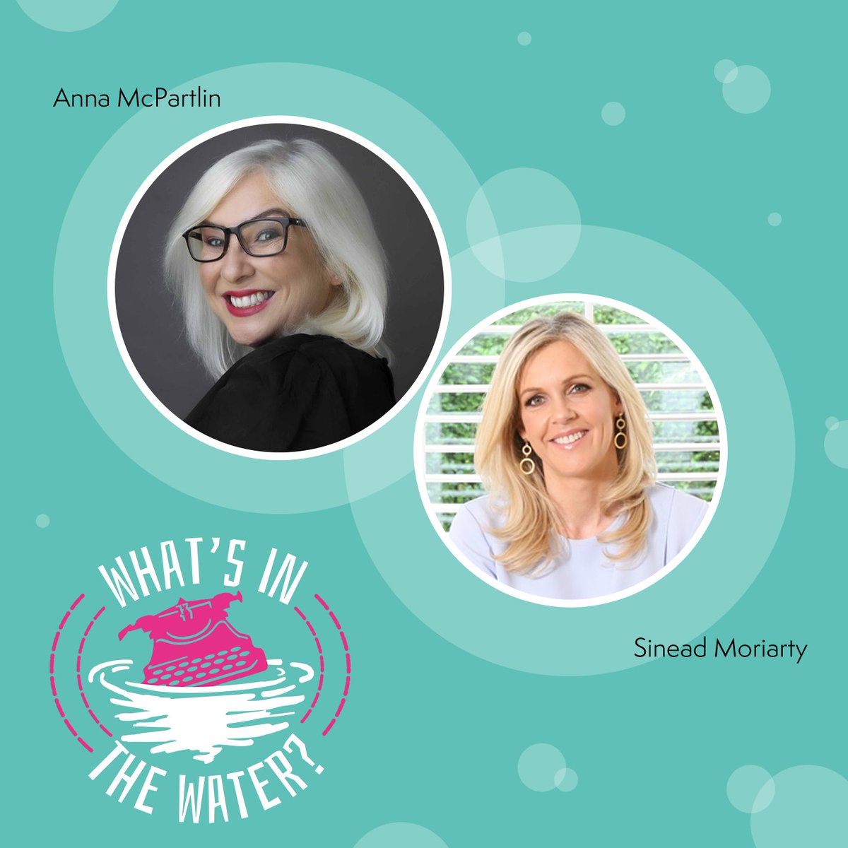 WITW__Podcast's tweet photo. What's in the water #podcast asks the ? why does Ireland produce so many prolific Irish female writers with global reach. @annamcpartlin @sinead_moriarty invite two authors to discuss. 1st ep launches March 8th, stay up to date with our socials, subscribe https://t.co/vdG9iOssDE https://t.co/nHhkO8CvzS