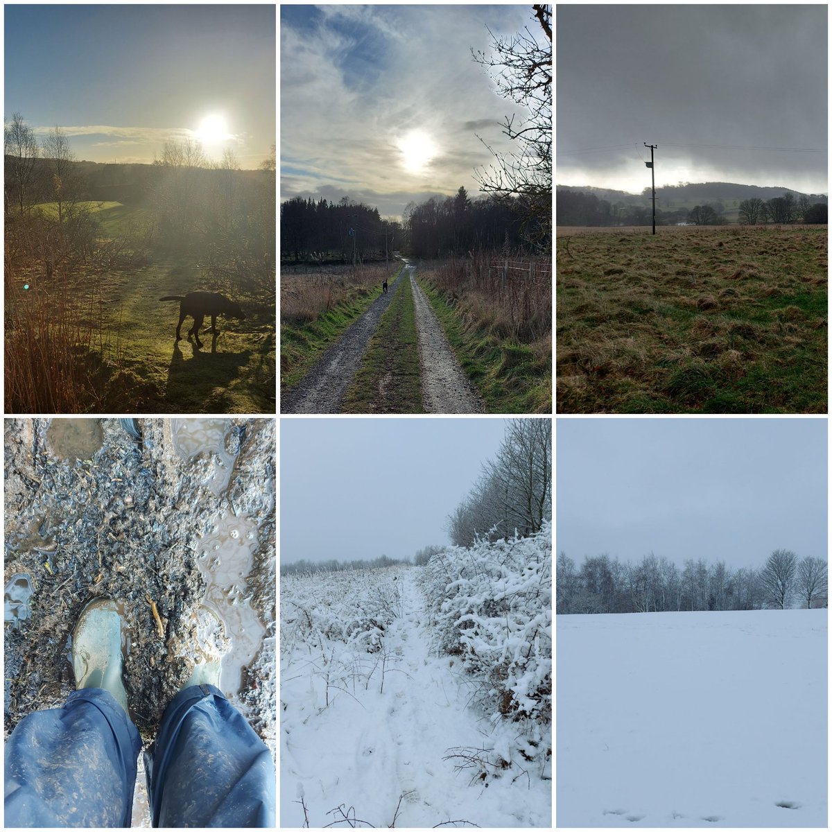 Taking part in the steps challenge at <a href="/EdinburghNapier/">Edinburgh Napier University</a> has seen me walking in all kinds of weather over the past couple of weeks! ☀️☁️🌧🌨❄🌫 #Dunblane #walks #EdNapier