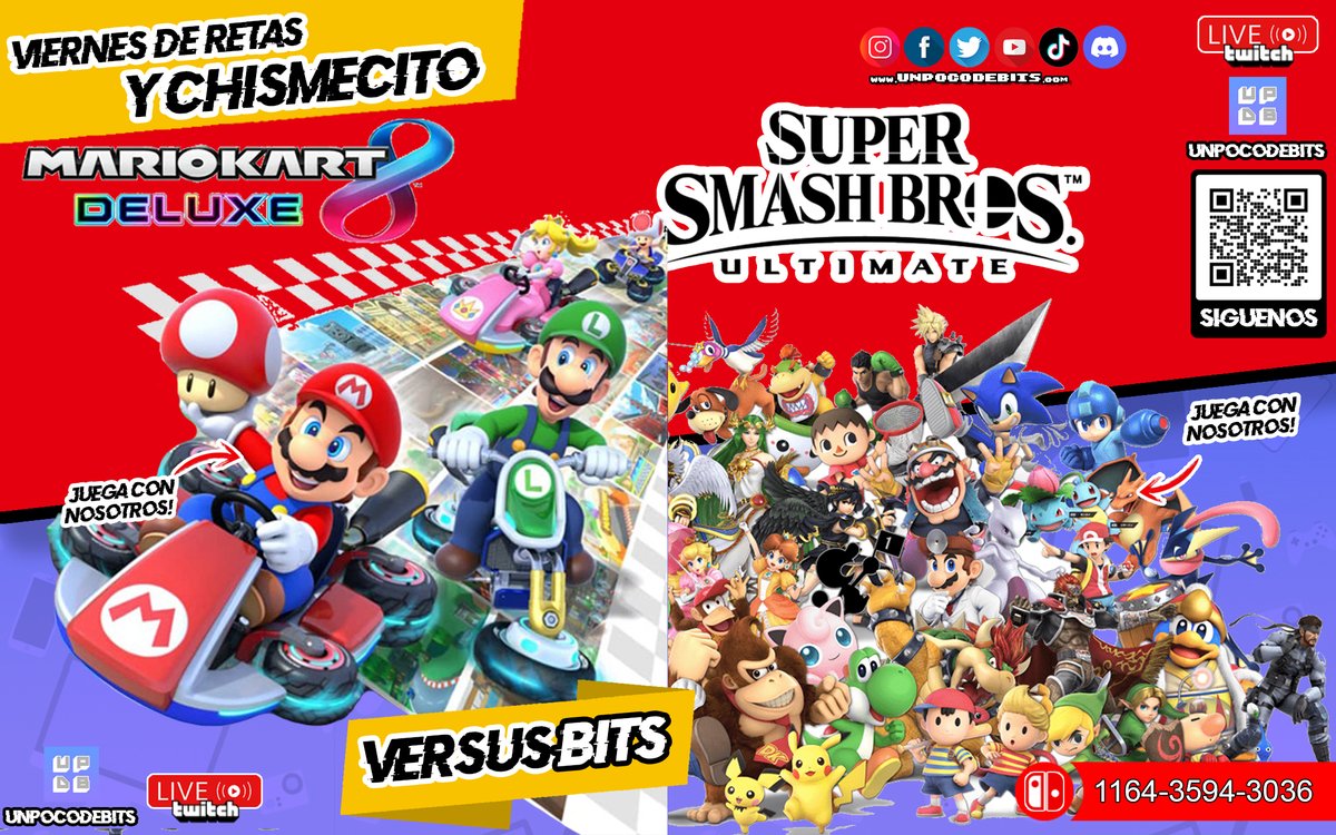 ikigaitraveljpn's tweet photo. Despues de mucho tiempo y con dos dosis de vacuna...
Vuelve el viernes de #VersusBits echando reta con chismecito del mundo de los videojuegos.
Juega con nosotros y participa en nuestro canal de discord.

🕹️ https://t.co/X7LkRtsawy
🔥 https://t.co/qPmHTVYXrs https://t.co/mG04lRX6wM