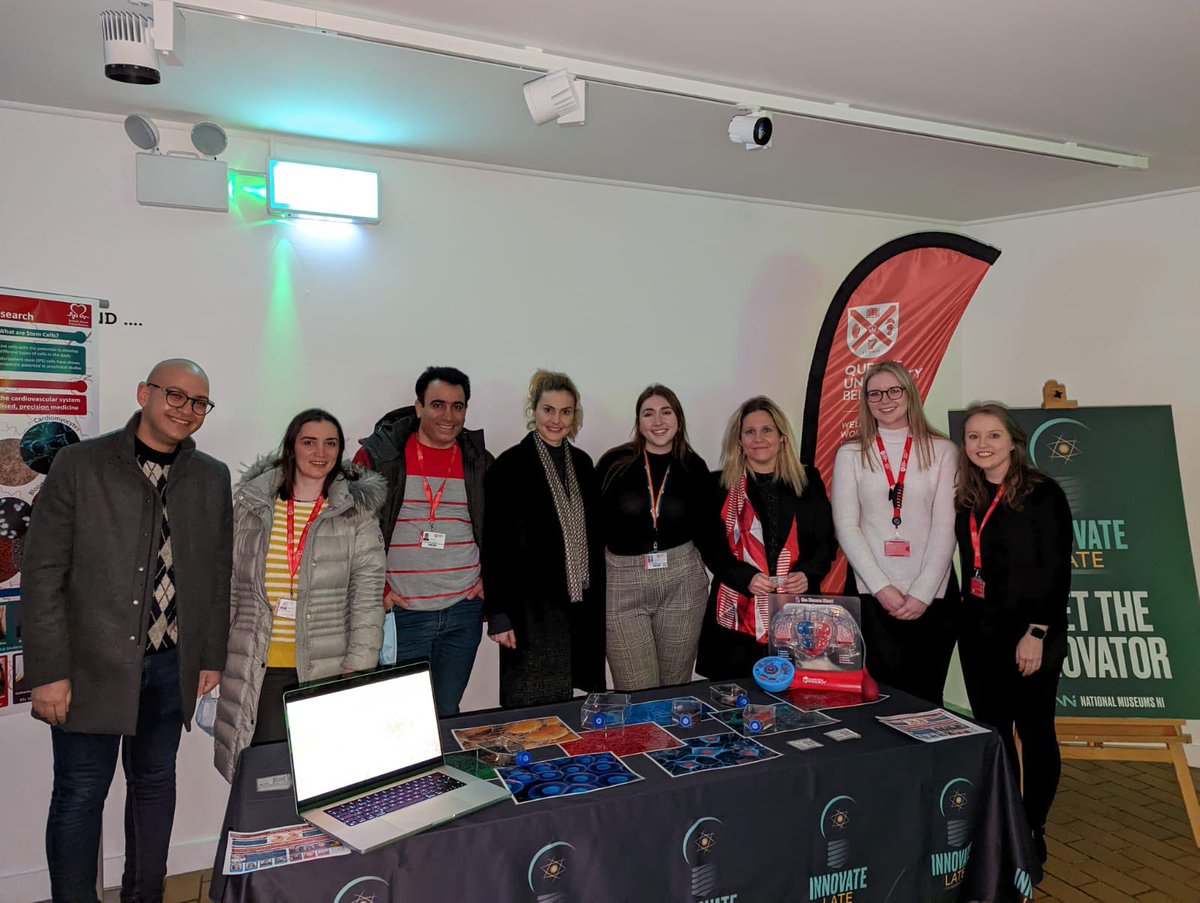 BHF Northern Ireland (@bhfni) on Twitter photo Inspiring <a href="/TheBHF/">British Heart Foundation</a> funded researchers of the past, present and future all showcased tonight @FolkTransport <a href="/niscifest/">NI Science Festival</a>. Brilliant to see <a href="/WWIEM_QUB/">Wellcome-Wolfson Institute Experimental Medicine</a> Prof Andriana Margariti and her team. #ThisIsScience Inspiring <a href="/TheBHF/">British Heart Foundation</a> funded researchers of the past, present and future all showcased tonight @FolkTransport <a href="/niscifest/">NI Science Festival</a>. Brilliant to see <a href="/WWIEM_QUB/">Wellcome-Wolfson Institute Experimental Medicine</a> Prof Andriana Margariti and her team. #ThisIsScience