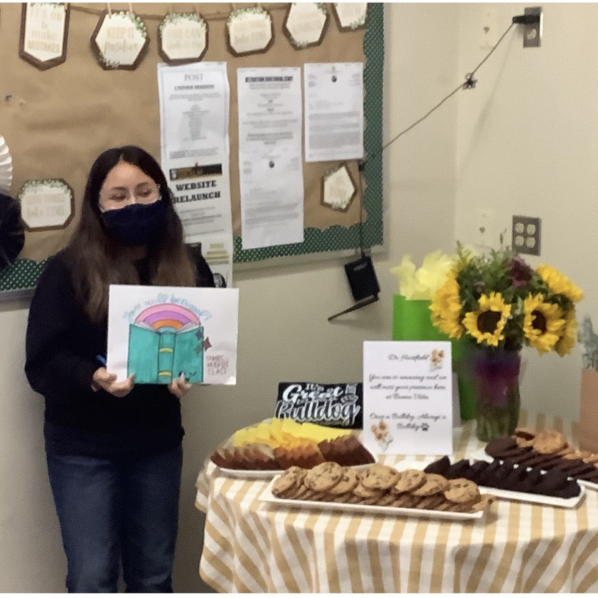 BV Bulldogs want to say 'Thank You!' to our amazing librarian, Dr. Stephanie Hartfield.  We wish you the best of luck on your next endeavor.