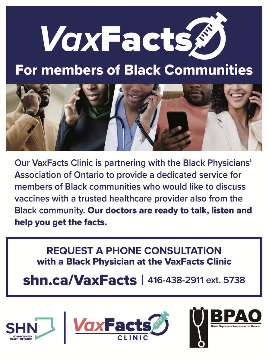 Latif Murji (@latif_m) on Twitter photo 🚀🚀 Partnered with <a href="/thebpao/">Black Physicians' Association of Ontario</a> to launch <a href="/VaxFactsClinic/">VaxFacts Clinic</a> stream for members of Black communities to speak directly to Black physicians. Creating a space for richer, culturally-informed conversations about the #vaccines. 📞 Book an appt now! 🚀🚀 Partnered with <a href="/thebpao/">Black Physicians' Association of Ontario</a> to launch <a href="/VaxFactsClinic/">VaxFacts Clinic</a> stream for members of Black communities to speak directly to Black physicians. Creating a space for richer, culturally-informed conversations about the #vaccines. 📞 Book an appt now!