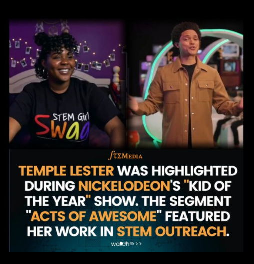 STEMedia's tweet photo. Shoutout to @justtemple - So awesome!
p.s. I see we got a quick @STEMedia LIVE interview cameo in there too ;)
Congratulations!
..
#STEM #Nickelodeon #STEMGirlSwag #STEMedia https://t.co/FpTUxndU7c