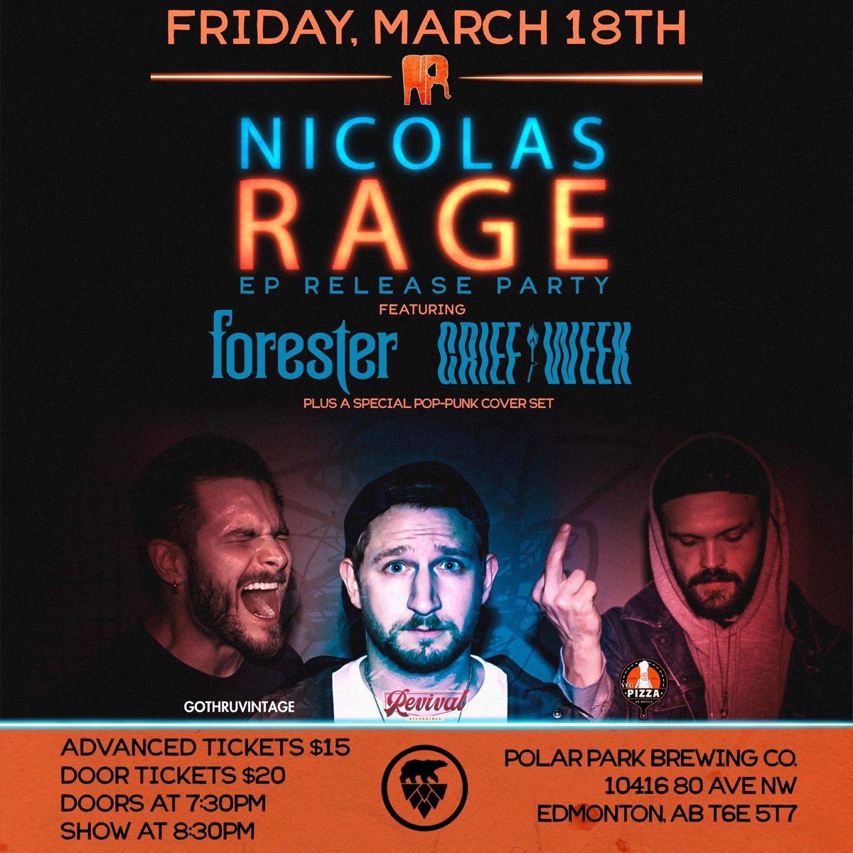 Edmonton!!! Just announced our EP release show with friends <a href="/foresterband/">Forester</a> and Griefweek! Grab your tickets. Link in the Bio 🔗