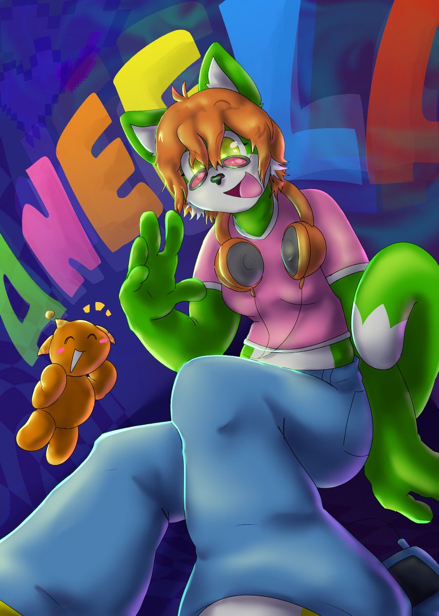 megiddramon's tweet photo. Recent art trade :]🧡💚 https://t.co/cQsmNov8n8