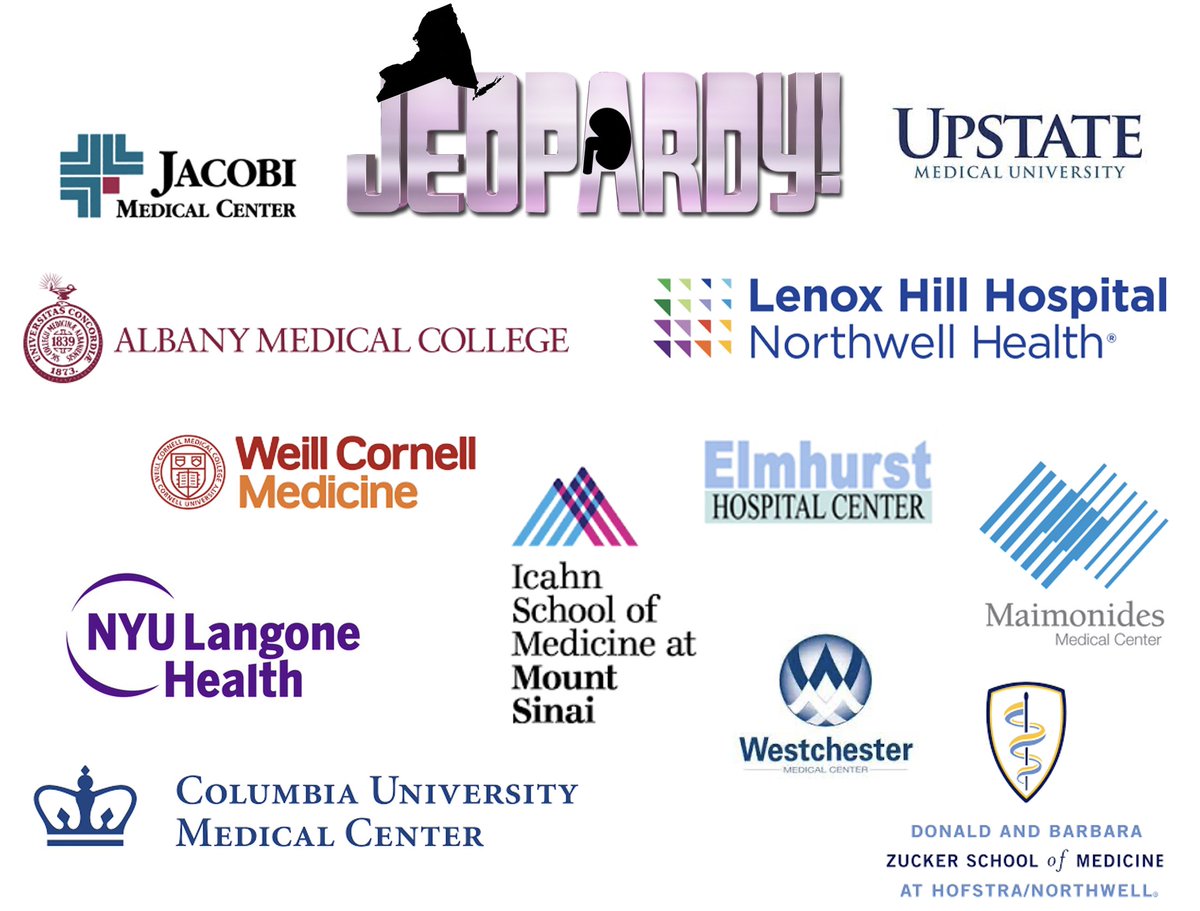 ssfarouk's tweet photo. Looking forward to this @JEOPARDY competition with many NY institutions represented!

#MedEd #Nephrology https://t.co/EKAK5YsuaF