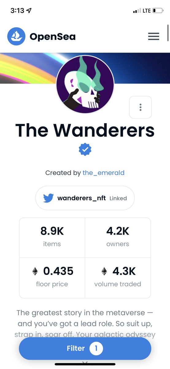 WillBrook24's tweet photo. Wow.
Such a good feeling waking up to a nice pump from @wanderers_nft 🙌
If you aren’t holding one of these OG pieces of NFT history I highly recommend picking one up ;)
Free Wandernaut character soon too. DYOR but very undervalued imo. 🤫🔥 #Wanderers #PlanetPass #NFT https://t.co/D7rEPdltXH