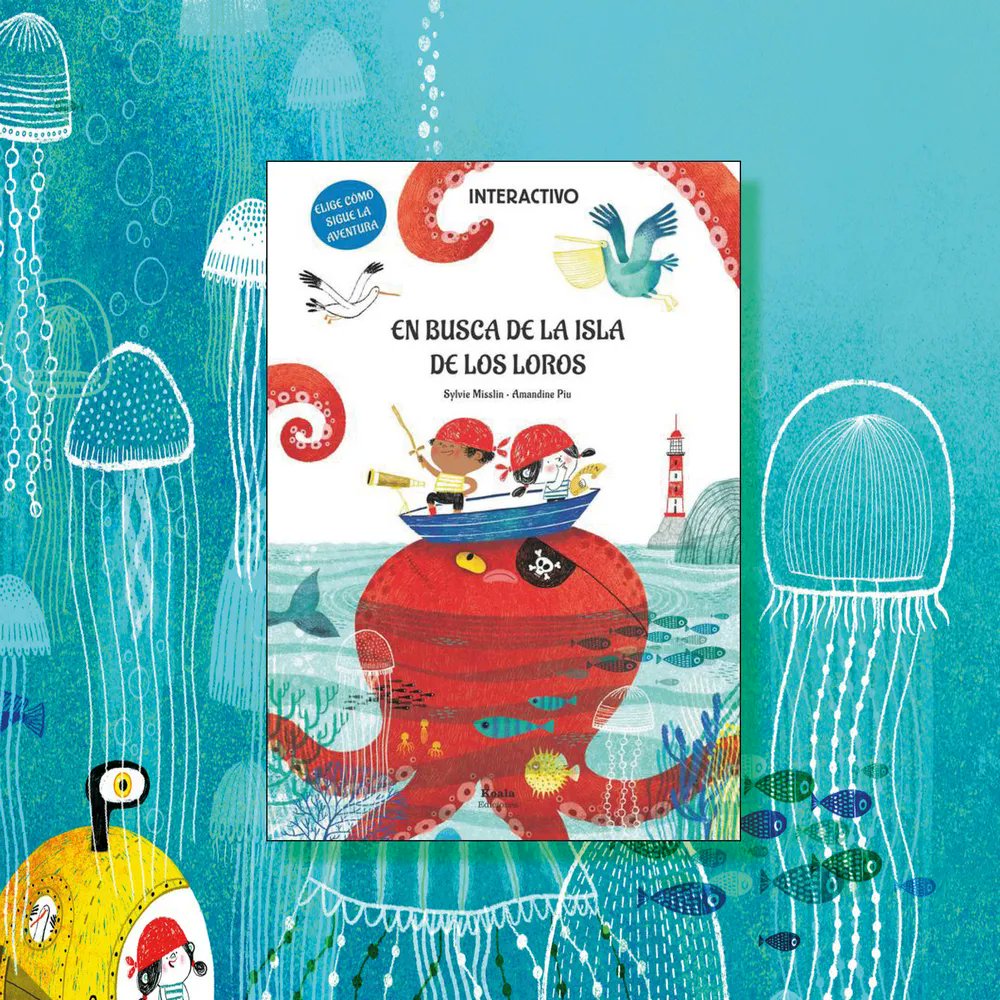 koalaediciones's tweet photo. Un cuento divertido para sumergirse en aventuras marinas. Un cuentos en el que tú eres el protagonista y decides cómo seguir la historia.
#librosinfantiles #cuentointeractivo #hoyleemos #cuentosdivertidos #lij https://t.co/t8A7tm2MCU