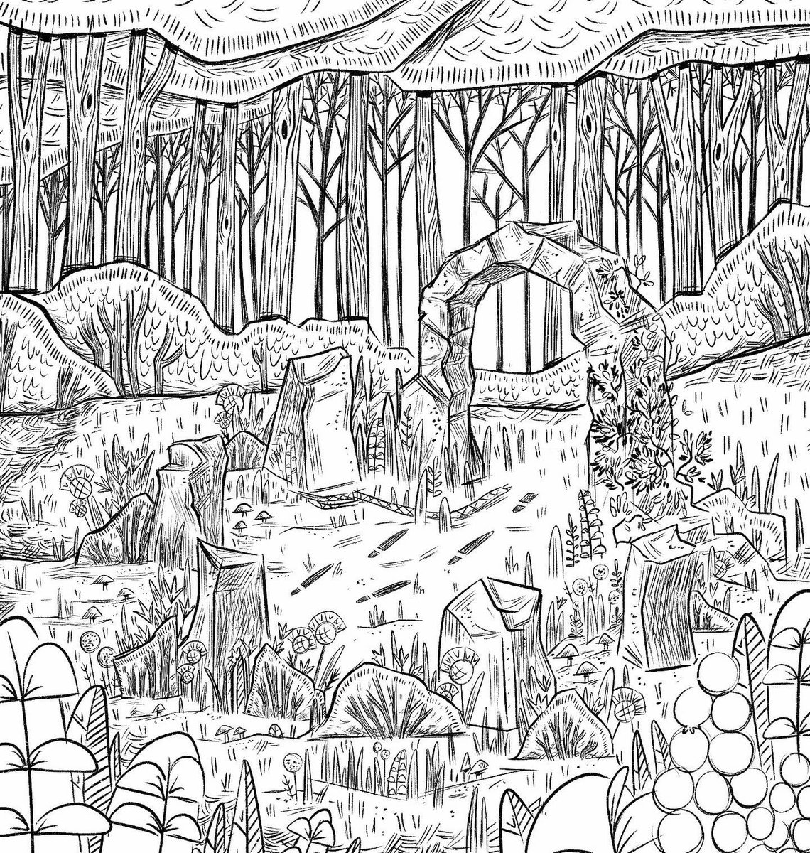 EmilyZelasko's tweet photo. Some more progress. Also! Go outside! Get some air, go for a walk, look at the trees.
#emilyzelaskoart #woods #forest #indycomic #comicprocess #fantasycomic #folklorecomic https://t.co/Yj0KxlJUwt