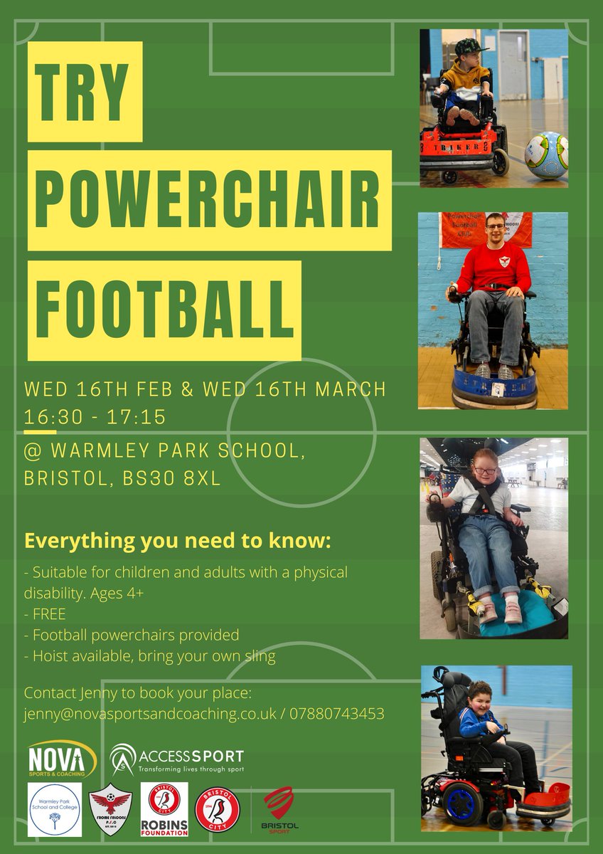 Had a great Powerchair football session this week with @NovaSportsCoach Smiles and fun all around. Make sure to come along to the next session on Wednesday 16th March. #PowerChairFootball