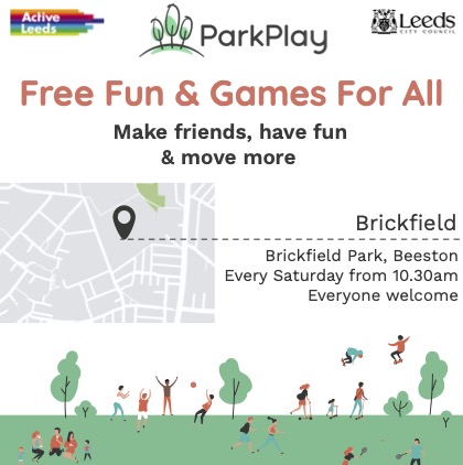 Join us tomorrow morning at Brickfield Park, Beeston for yet another @ParkPlayUKPlay! See you bright & early at 10:30am